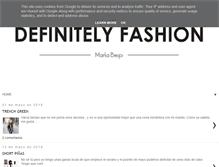 Tablet Screenshot of definitelyfashion.es
